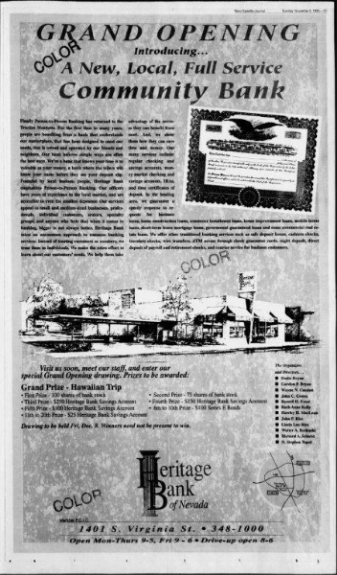 Heritage Bank Of Nevada A Division Of Glacier Bank